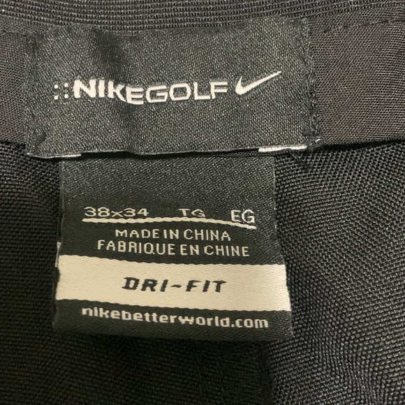 Men’s Nike Dri-Fit Golf Pants Black Size 38x34 EUC - Picture 8 of 9
